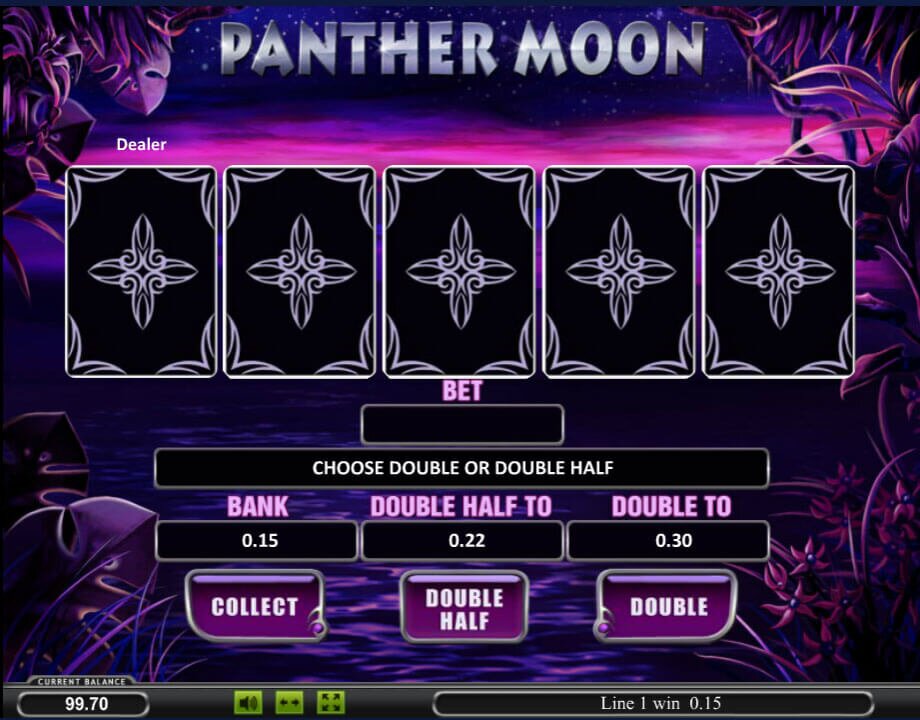 Онлайн игровой автомат Panther Moon. Риск игра