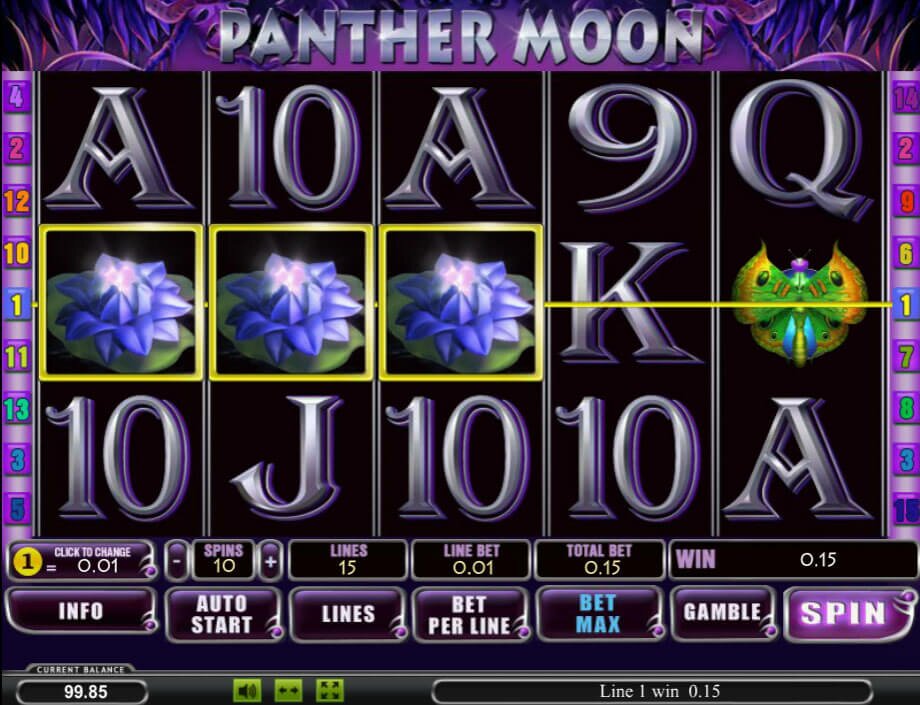 Онлайн игровой автомат Panther Moon играть бесплатно, без регистрации